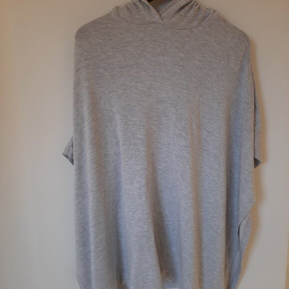 Grey Joan Vass Hooded Poncho - Picture 7 of 7